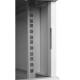 Rack Cabinet 19" 4U, 450mm, Glass Door, Gray