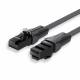Flat Patch Cable UTP Cat6 2m black