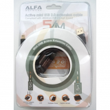 Alfa Active Extension Cable 5m, Mini USB