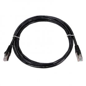 Foiled Patch Cable FTP Cat5e 1m black