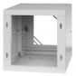 Rack Cabinet 10" 6U, 300mm, Glass Door, Gray